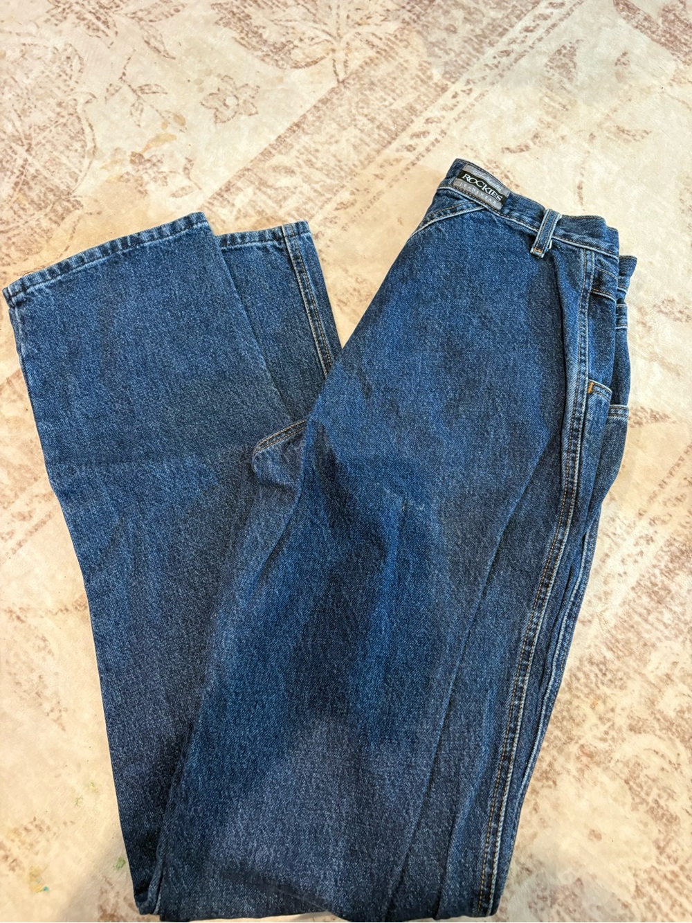 Rockies Women’s Straight Leg Jeans in Dark Blue Denim